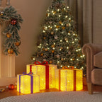 Lighted Christmas Boxes