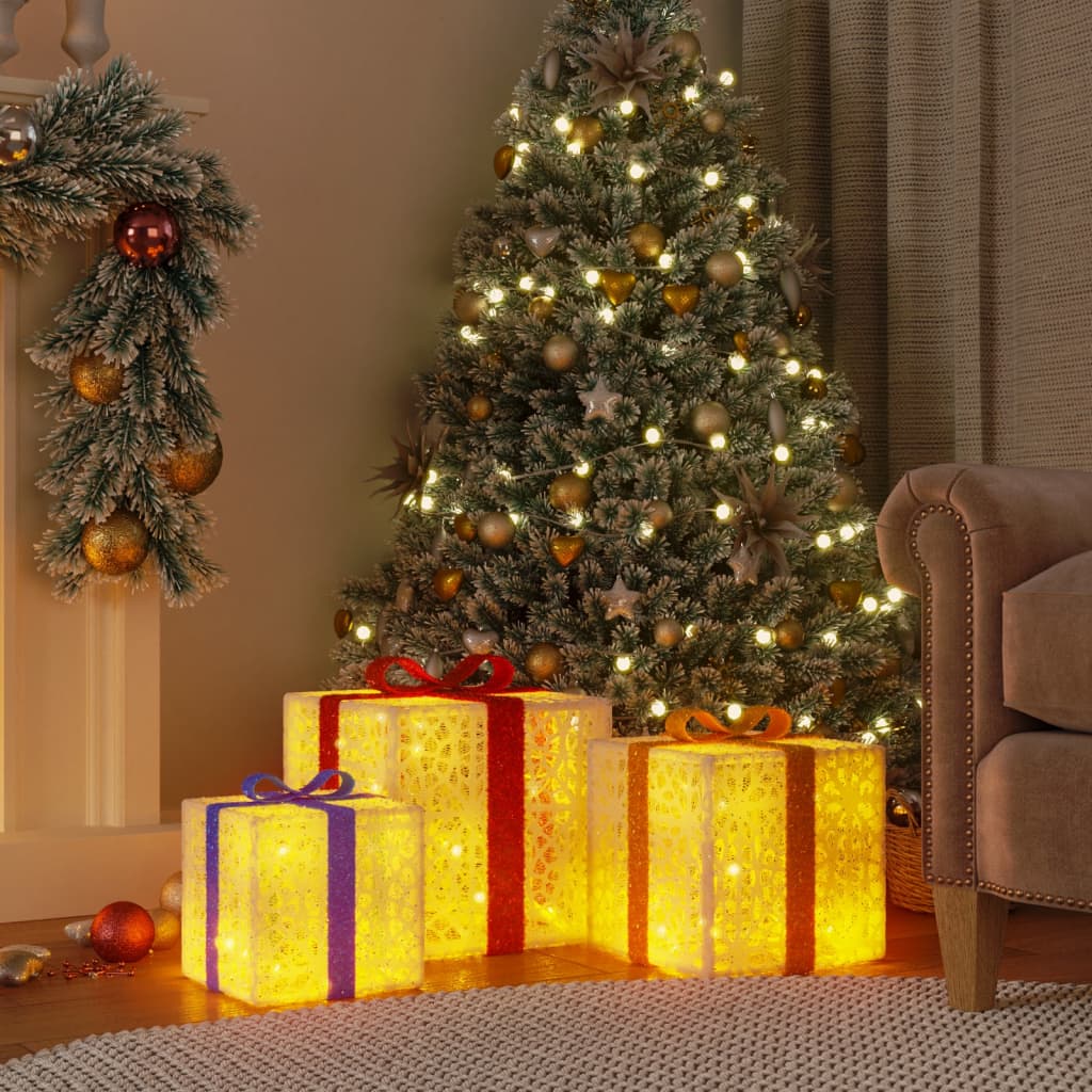 Lighted Christmas Boxes