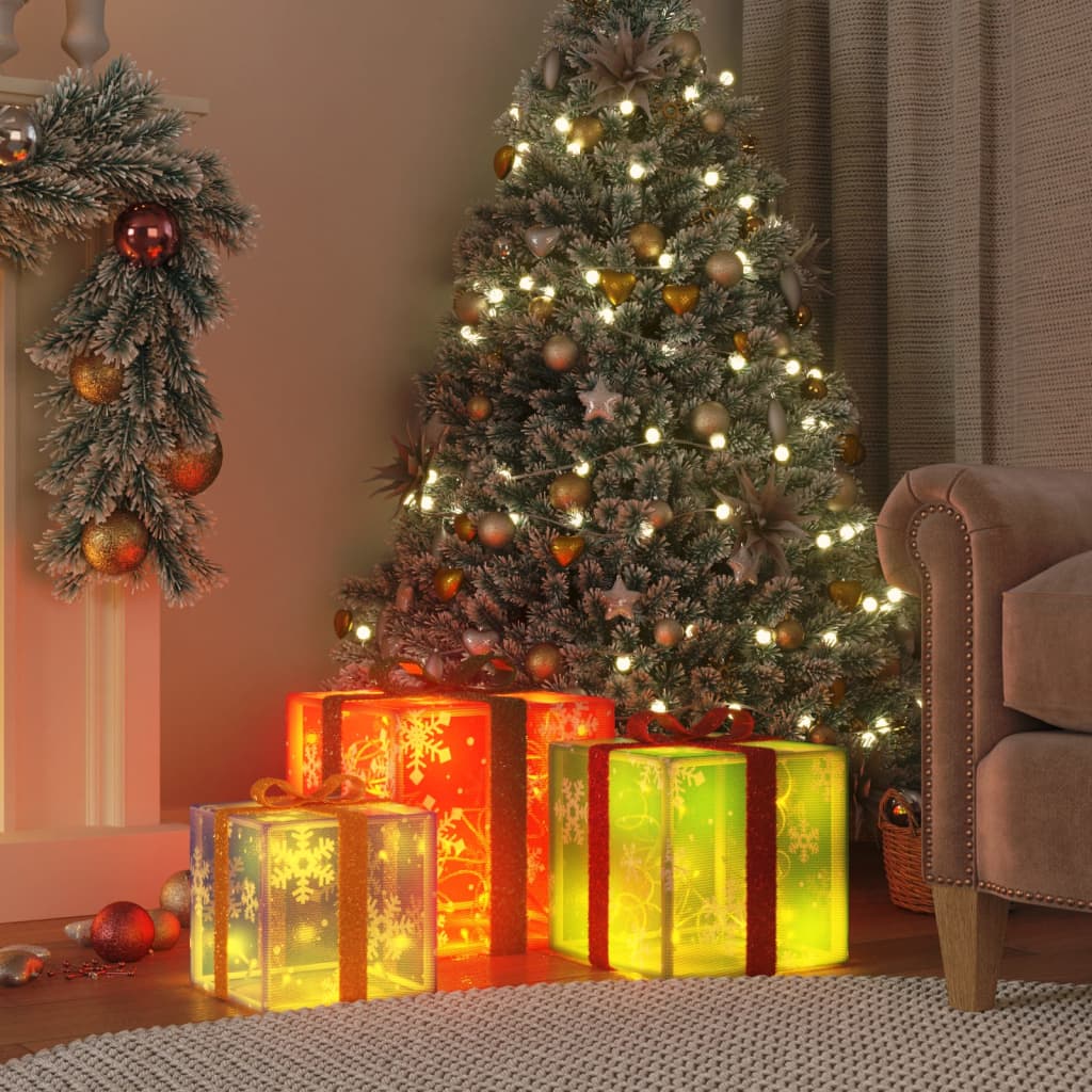 Lighted Christmas Boxes